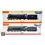Two OO gauge Hornby DCC and TTS sound fitted locomotives, R3246TTS 2-8-2 Class P2 LNER green 'Cock