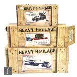 Three Corgi Heavy Haulage 1:50 scale diecast model sets, CC12306 Eddie Stobart Scammell Contractor