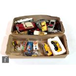 A collection of unboxed and playworn diecast models, to include Corgi James Bond Aston Martin DB5,