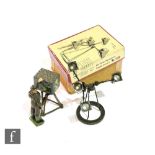 A boxed Britains Set 1638 Sound Locator with four pod Locator mounted onto a circular base, with