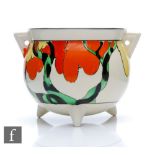Clarice Cliff - Honolulu - A small size cauldron circa 1933, hand painted with a stylised tree