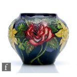 Nicola Slaney - Moorcroft Pottery - A small vase decorated in the Diamond Jubilee pattern, impressed