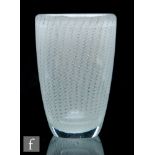 Kaj Franck - Nuutajarvi Notsjo - A Harso (gauze) vase of cylindrical form with an internal air