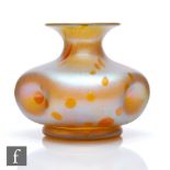 Loetz - A large early 20th Century Art Nouveau Astrea range vase of squat globe and shaft form