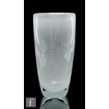 Kaj Franck - Nuutajarvi - A mid 20th Century Harso (gauze) vase of flared cylindrical form with an