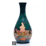 Sally Tuffin - Moorcroft Pottery - A large bottle vase decorated in the Mamoura pattern, impressed