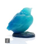 Amalric Walter and Henri Berge- A 1920s French pate de verre glass figure of a fledgling chick in