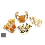 Jean Painleve - A collection of 1930s French Art Deco jewellery comprising two pairs of dress clips,