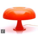 Giancarlo Mattioli - Artemide - A Nesso table lamp in tangerine colour, height 34cm and diameter