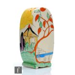 Clarice Cliff - Yellow Japan - A Bon Jour shape sugar sifter circa 1934, hand painted with a