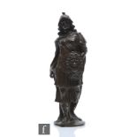 Bromsgrove Guild of Applied Arts - An early 20th Century patinated bronze model of a centurion,