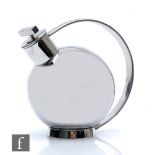 Sylvia Stave - Alessi - A stainless steel cocktail shaker in the Art Deco style, the spherical