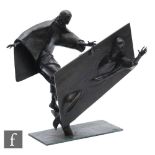 Bayard Osborn (1922-2012) - Wait, bronze, signed and dated '77 to the rectangular base, height 43cm.