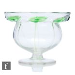 Stuart and Sons - An early 20th Century bowl with wide circular foot below spherical body and