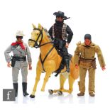 A collection of Gabriel Lone Ranger toys, comprising Lone Ranger, Tonto (complete but lacking