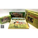 A collection of Subbuteo and other table football games, comprising two The New Subbuteo Continental