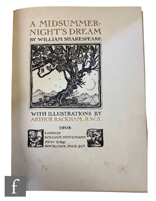 Shakespeare, William - 'A Midsummer Night's Dream', published by William Heinemann, London, 1908, - Image 3 of 3