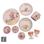 A collection of assorted Shelley comprising Mabel Lucie Attwell teawares, two Foley China eggcups