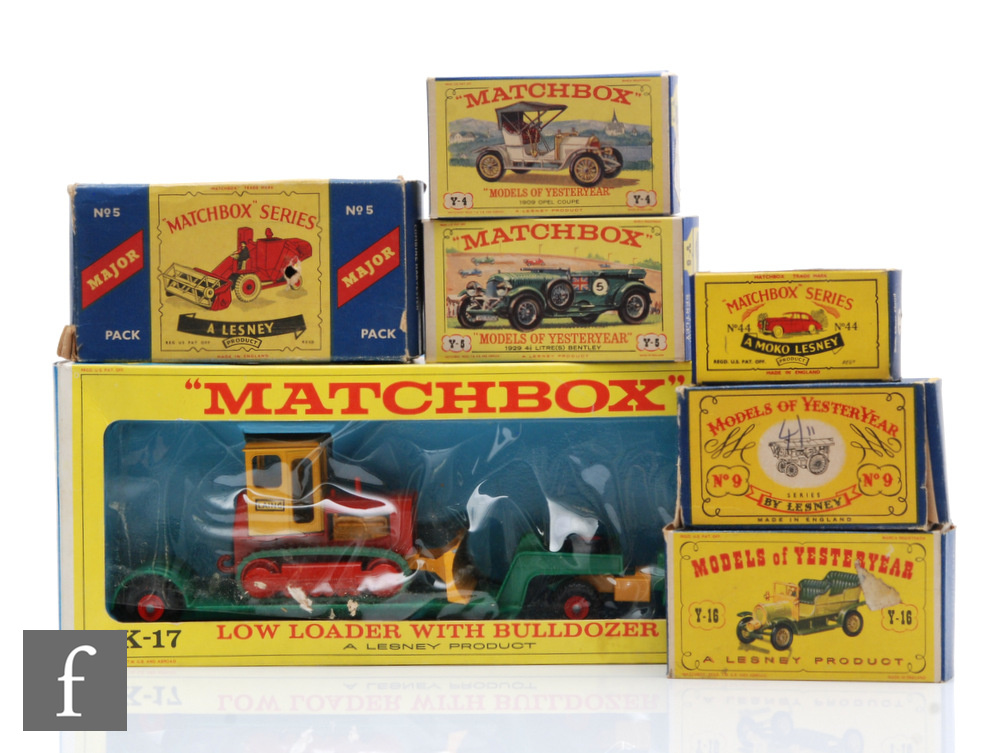 A collection of assorted Matchbox models, comprising 44 Rolls-Royce Silver Cloud, M5 Massey Ferguson