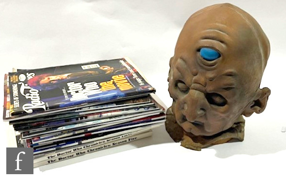 A reproduction Davros mask, S/D, ten issues of the Skaro fanzine, several issues of DWB magazine