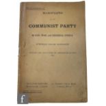 Marx, Karl and Engels, Friedrich - 'Manifesto of the Communist Party', published by William