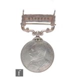 A Tibet Medal 1905 with Gyantse clasp indistinctly named, Indian regiment.