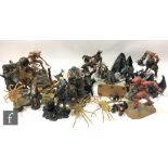 A collection of assorted figures, to include various Alien and Predator figures, NECA God of War