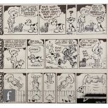 Birmingham Evening Mail (publisher) - 'Chipper' - three original pen and ink cartoon strips,