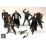 Six NECA 18 inch motion activated action figures, comprising Friday the 13th Jason Voorhees,