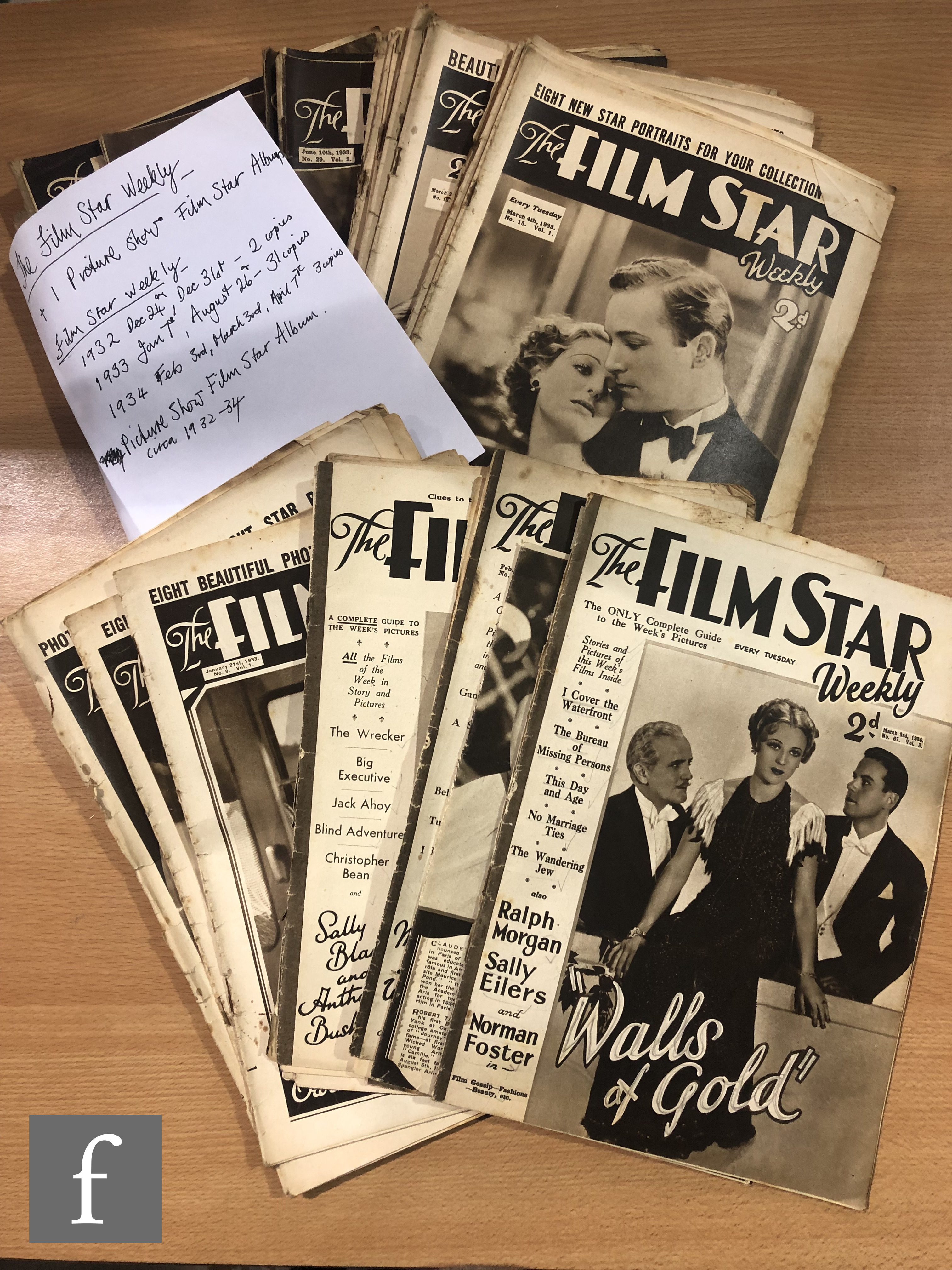 A large quantity of 1930s to 1950s magazines to include Record Song Book, Radio Luxembourg, Film - Image 4 of 6