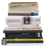A collection of assorted music related reference books and CD boxsets, to include The