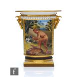 A 19th Century Flight Barr and Barr Royal Porcelain Works Worcester twin handled vase decorated with