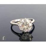 An early 20th Century diamond solitaire ring, old cut claw set stones, weight approximately 3.