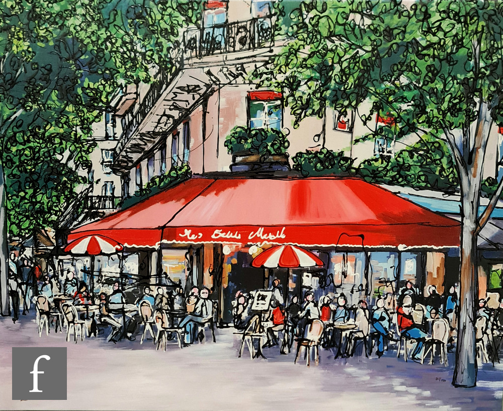 PAUL KENTON (CONTEMPORARY) - 'Cafe Du Coin', hand embellished giclee print, signed in ink and