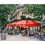 PAUL KENTON (CONTEMPORARY) - 'Cafe Du Coin', hand embellished giclee print, signed in ink and