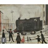 LAURENCE STEPHEN LOWRY, RBA, RA (1887-1976) - 'Level Crossing with Train', photographic