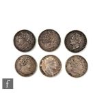 Five George III to William IV halfcrowns 1817, 1818, 1820, 1823, 1825 and 1834. (5)