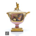 A 19th Century Flight Barr and Barr Royal Porcelain Works, Worcester pedestal vase and cover, the