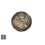 An Edward VI shilling, mint mark tun.