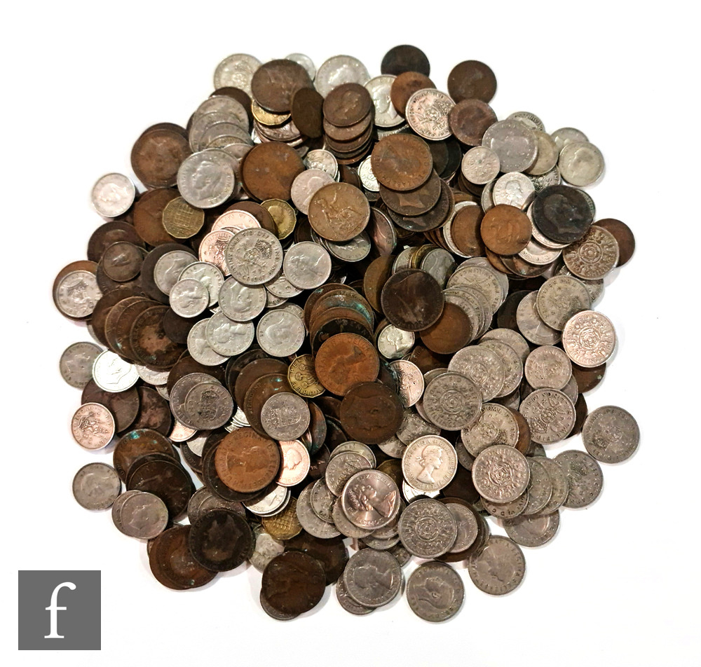 Various George V to George VI halfcrowns, florins, shillings and sixpences, also nickel and copper