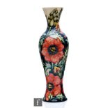 A Moorcroft Pottery vase decorated in the Pheasants Eye pattern designed by Shirley Hayes, impressed