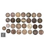 Various coins from the German States, Austria, the Netherlands and Spain to include 1908 five