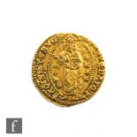 An Italian Venetian gold Ducat, Doge kneeling before St Mark. R, Christ standing within lobe, 3.5g.