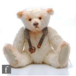 A Barinya's Original Teddy Melwin teddy bear, white mohair with airbrushed details, limited