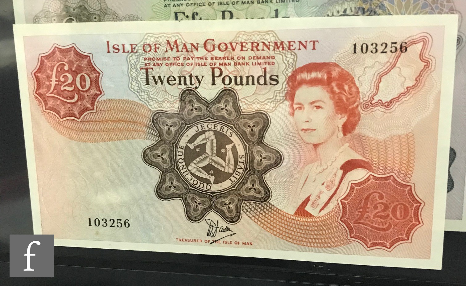 An album of Guernsey, Jersey and Isle of Man banknotes to include fifty, twenty, ten, five and one - Image 7 of 13