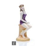 A boxed Royal Doulton figure Taking the Waters HN4402, from the Bathers Collection, numbered 344