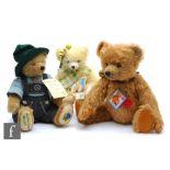 Three Hermann teddy bears, Herold of Spring, limited edition 20 of 50, boxed, Geissen Peter, limited