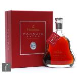 A boxed bottle of Hennessey Paradis extra rare cognac, No. 19, with box, numbered gift card and