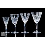 A part suite of Waterford Sheila pattern drinking glasses to comprise sixteen water goblets, nine