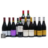 Twelve bottles of French red wines, to include  a single bottle of 1993 Margaux La Reserve Du